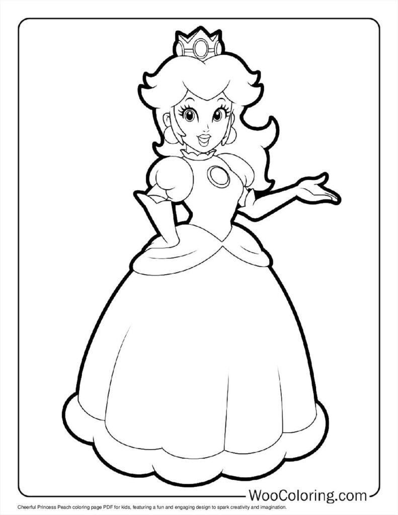 Cheerful Princess Peach