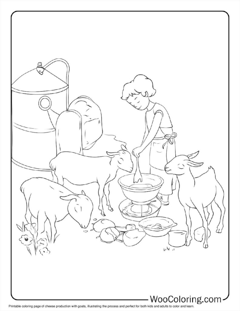 100  Goat coloring pages  Free PDF To Print  - 98