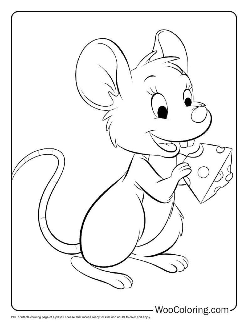 100  Mouse coloring pages  Free PDF To Print  - 72