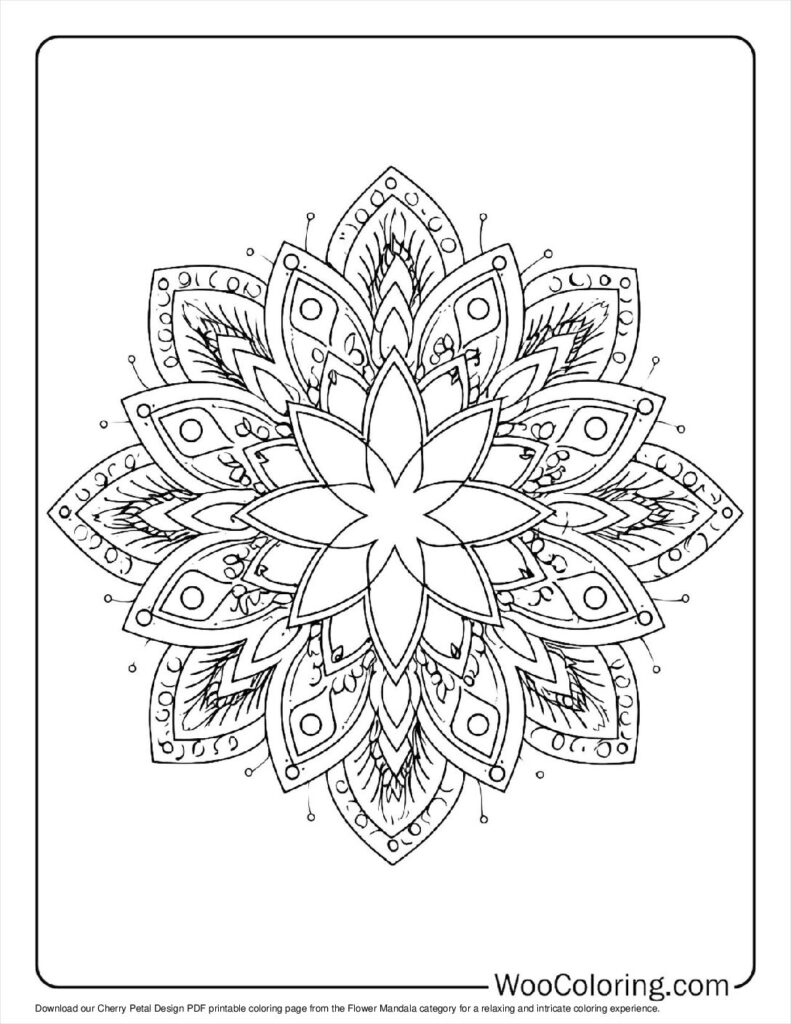 100  Flower Mandala coloring pages  Free PDF To Print  - 57
