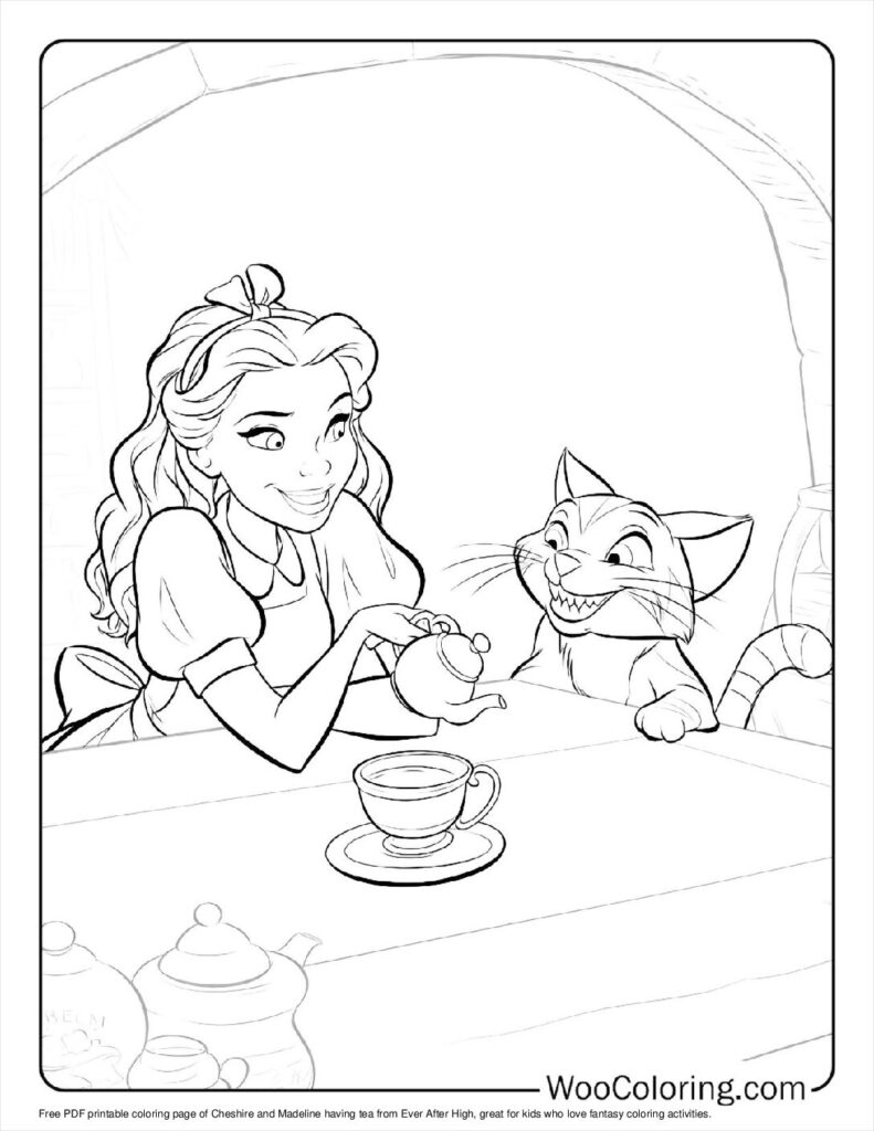 100  Ever After High coloring pages  Free PDF To Print  - 97