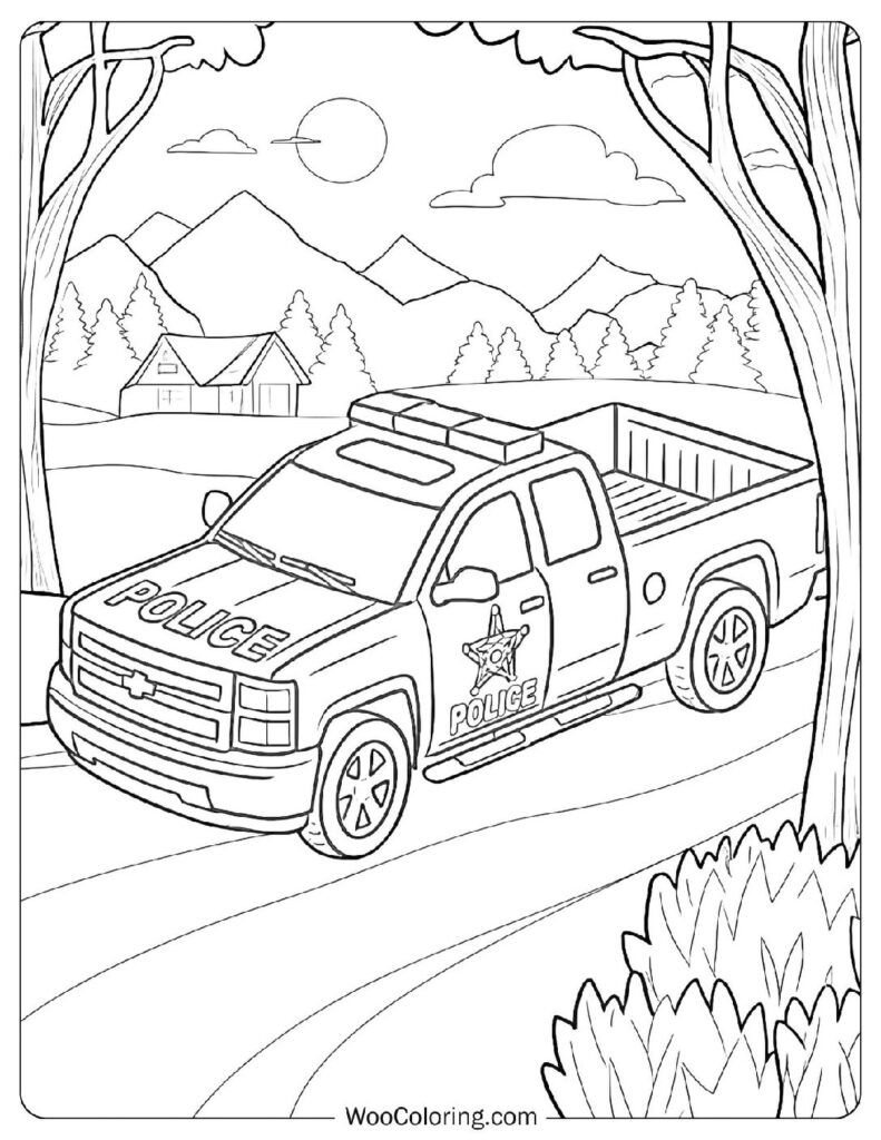 Chevrolet Silverado LTZ Crew Cab 4x4 Police Truck