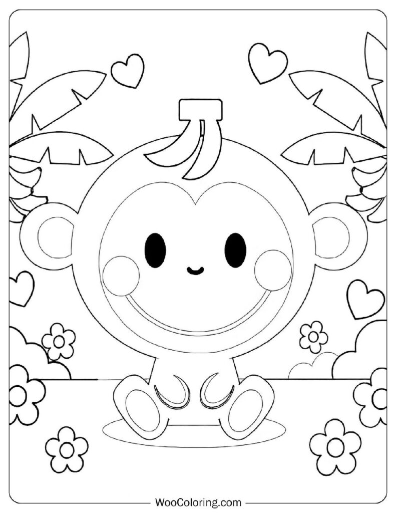 Chi Chai Monchan cheerful Sanrio monkey exploring the tropical world with friends