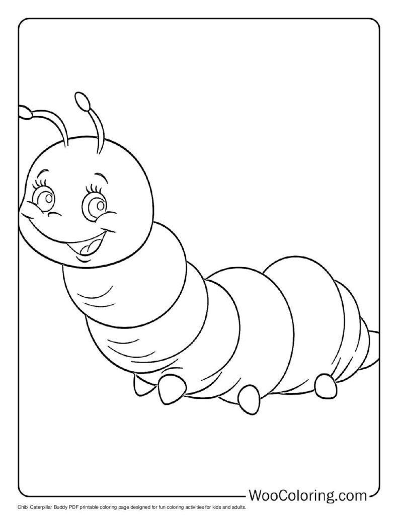 100 Caterpillar coloring pages Free PDF To Print - 9