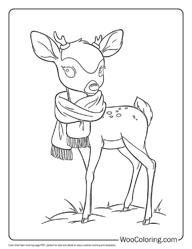 100  Deer coloring pages  Free PDF To Print  - 91