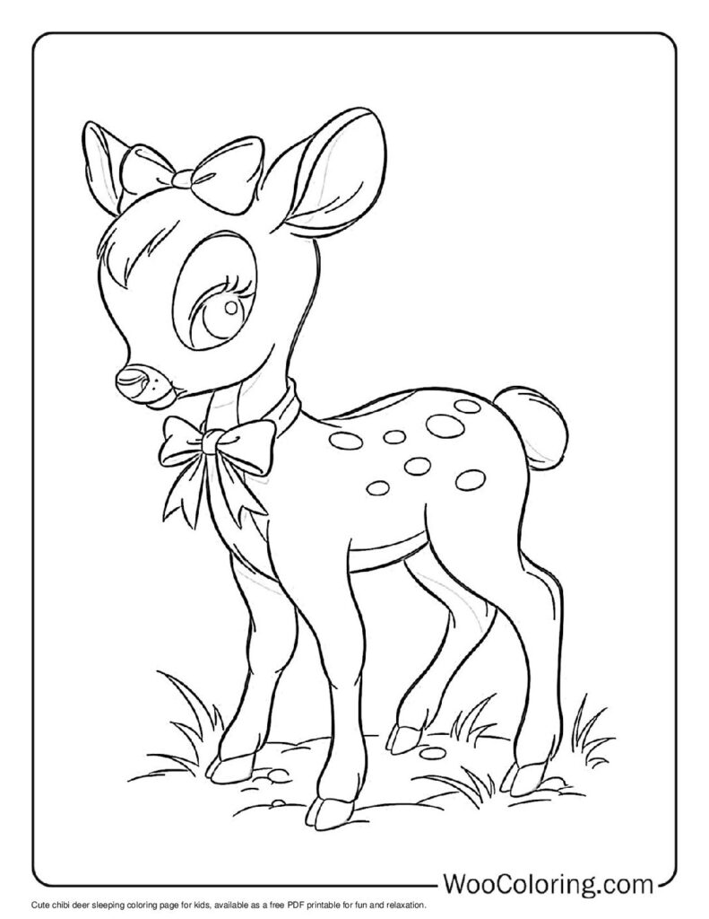 100  Deer coloring pages  Free PDF To Print  - 23
