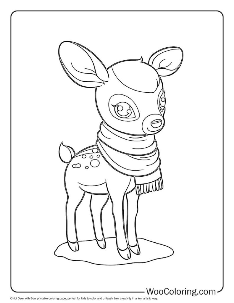 100  Deer coloring pages  Free PDF To Print  - 17