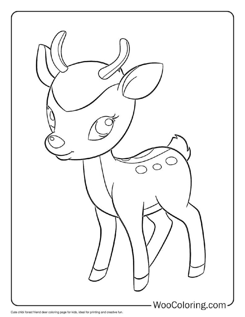 100  Deer coloring pages  Free PDF To Print  - 39