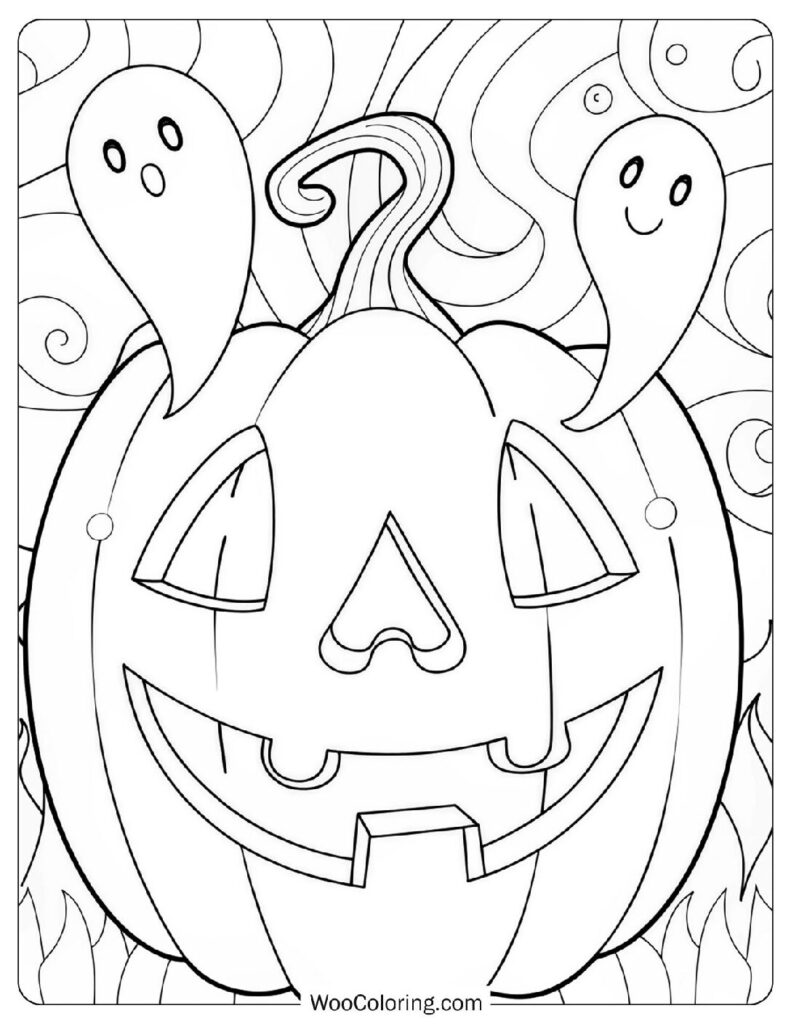 66 Pumpkin Coloring Pages  Free PDF To Print  - 6