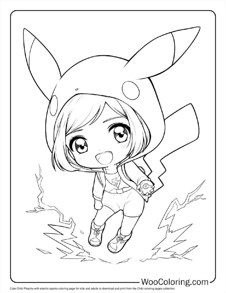 100  Chibi coloring pages  Free PDF To Print  - 41