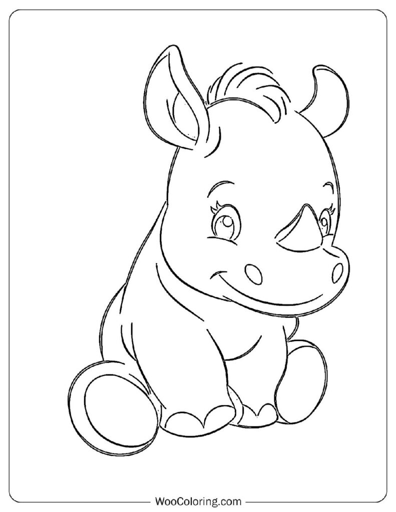 100  Rhino coloring pages  Free PDF To Print  - 58