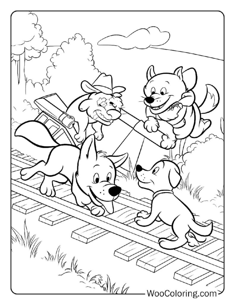 Chief's Daytime Incident Coloring In For Kids