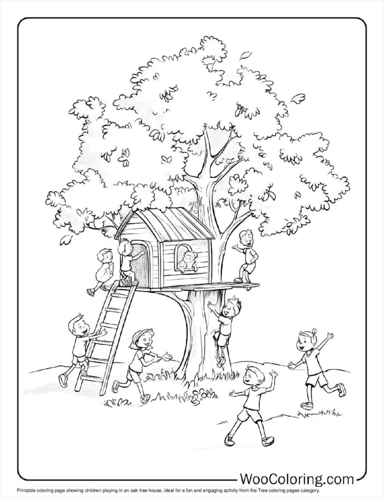 100  Tree coloring pages  Free PDF To Print  - 32
