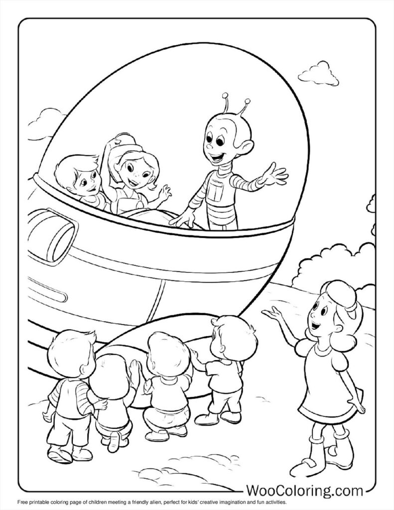 100  Alien coloring pages  Free PDF To Print  - 55
