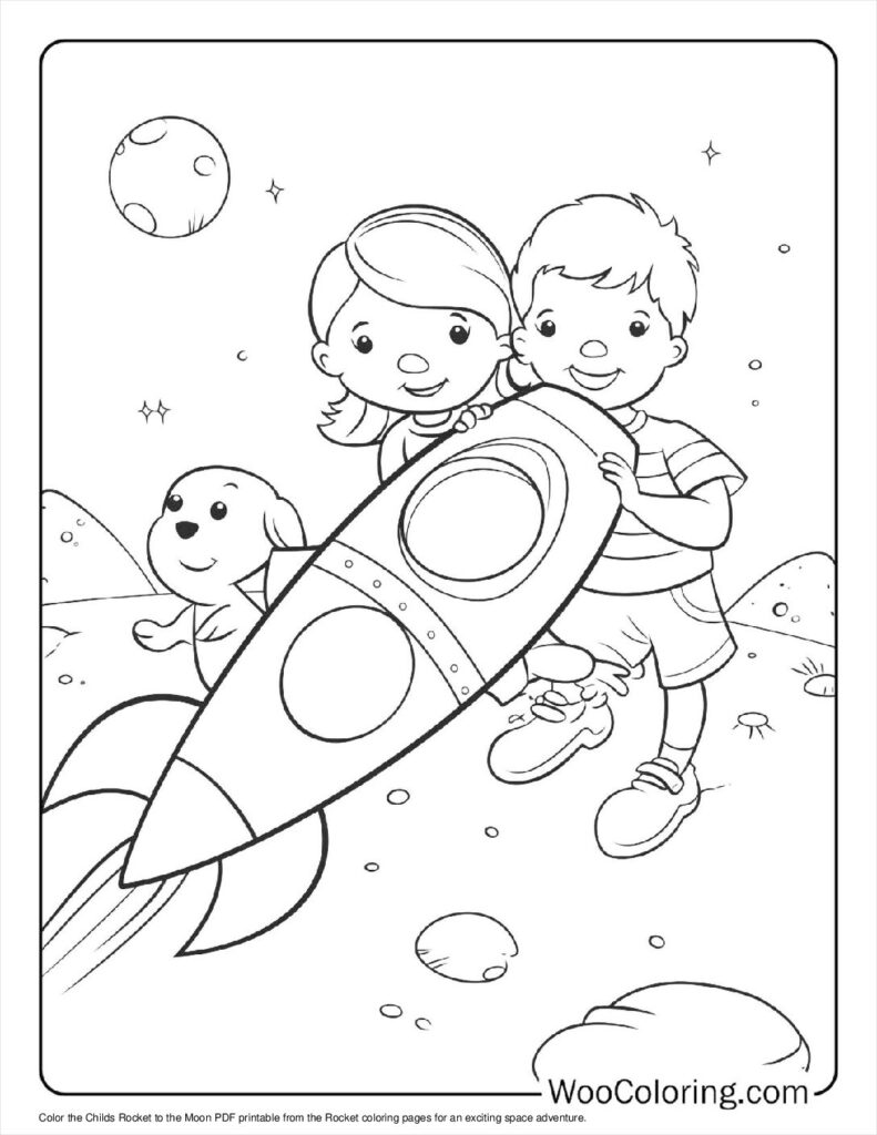 100  Rocket coloring pages  Free PDF To Print  - 99