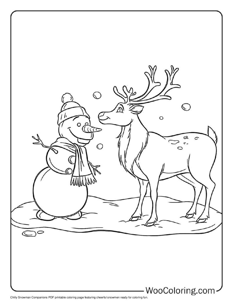 100  Snowman coloring pages  Free PDF To Print  - 68