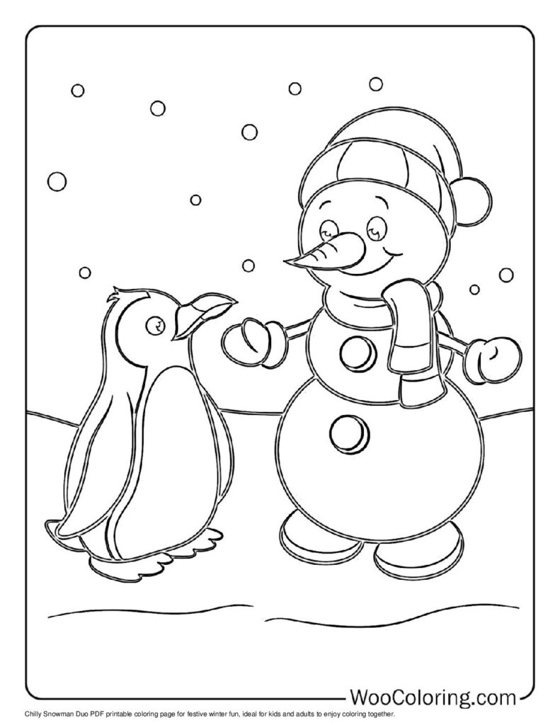 100  Snowman coloring pages  Free PDF To Print  - 32