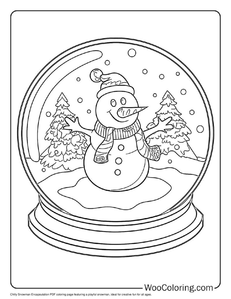 100  Snowman coloring pages  Free PDF To Print  - 94