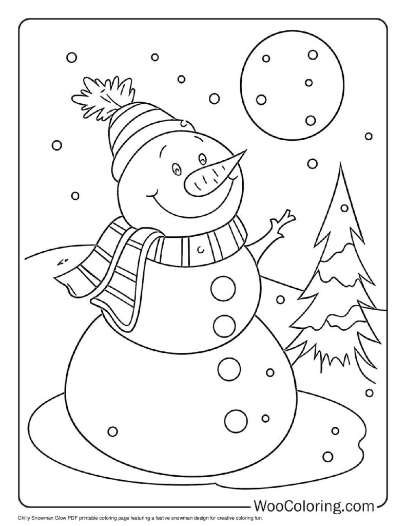 100  Snowman coloring pages  Free PDF To Print  - 35