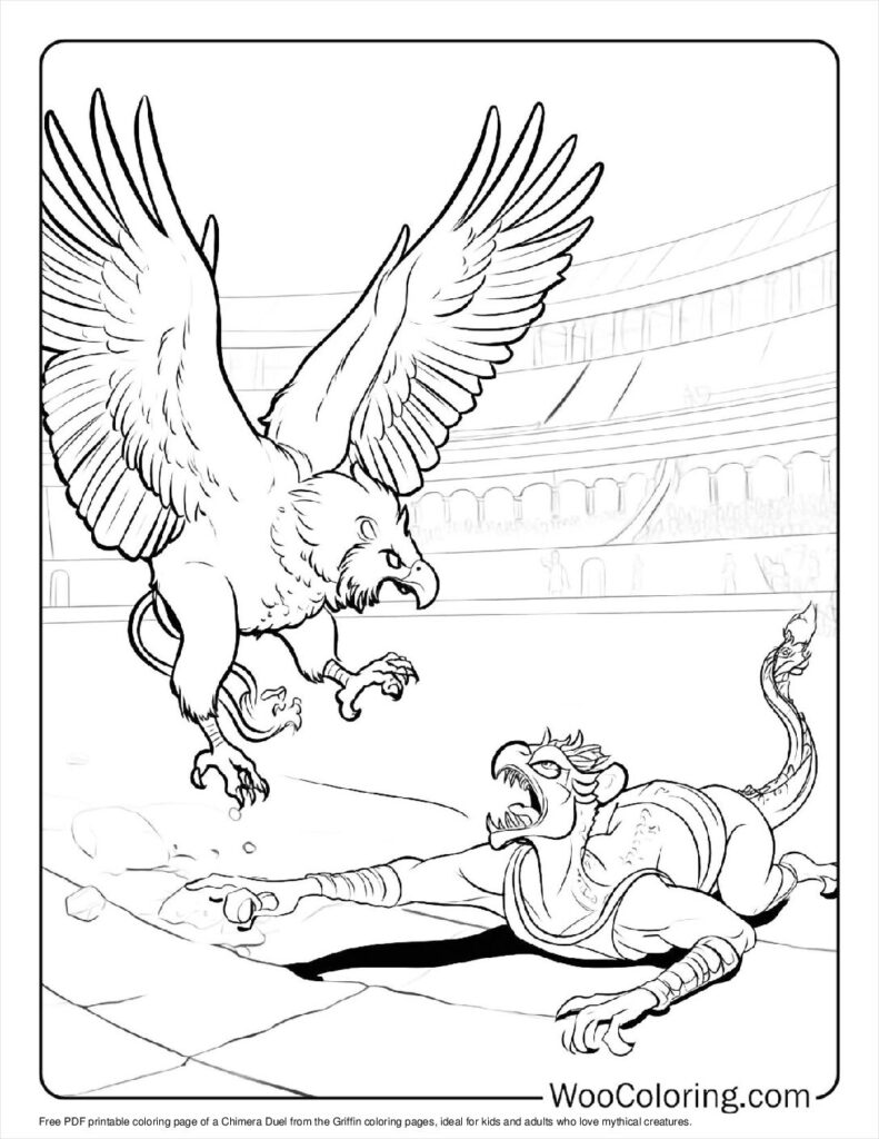 100  Griffin coloring pages  Free PDF To Print  - 38