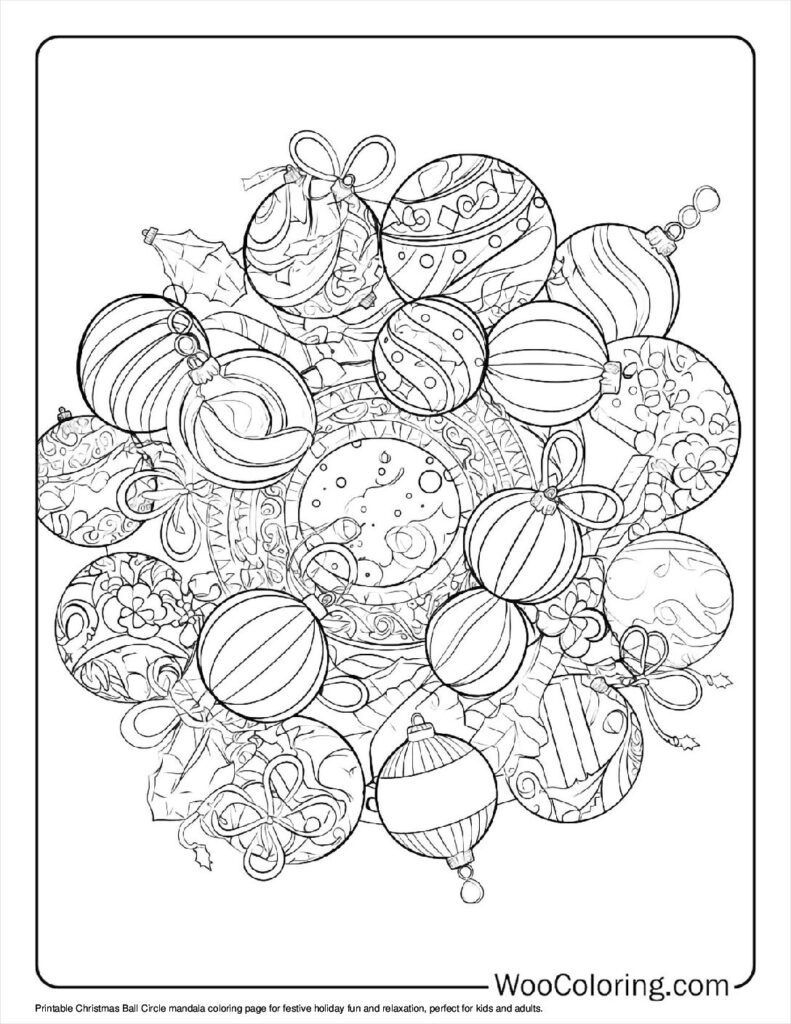 100 Christmas Mandala coloring pages Free PDF To Print - 36