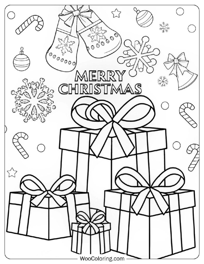 1 500 Christmas Coloring Pages  Free PDF To Print  - 19