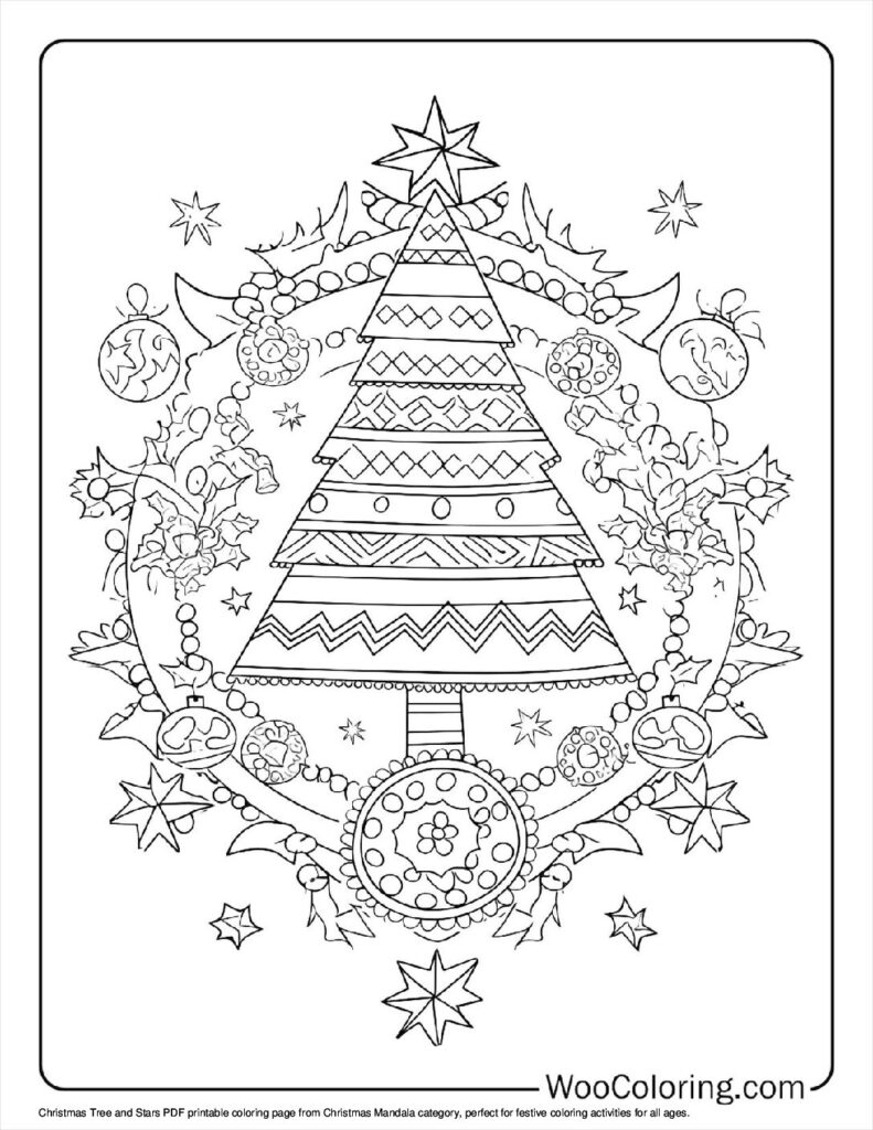 100 Christmas Mandala coloring pages Free PDF To Print - 46