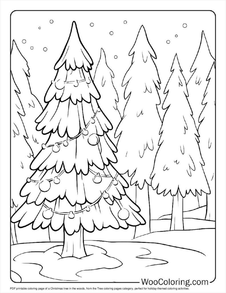 100  Tree coloring pages  Free PDF To Print  - 69