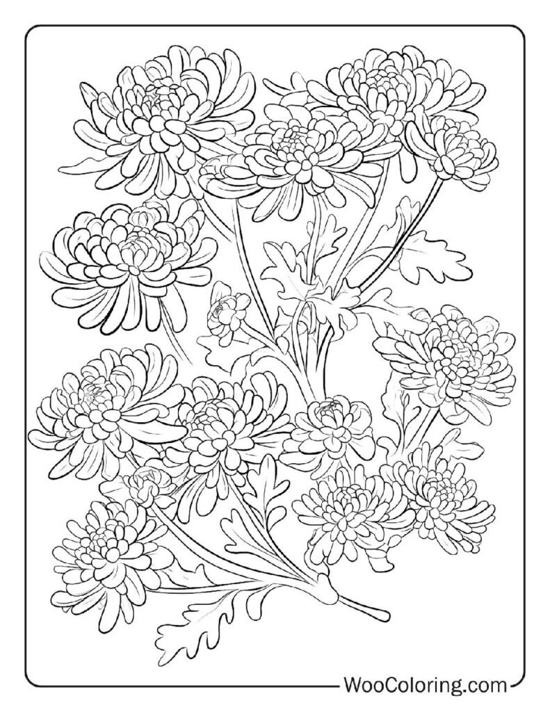 100 Flower coloring pages Free PDF To Print - 37