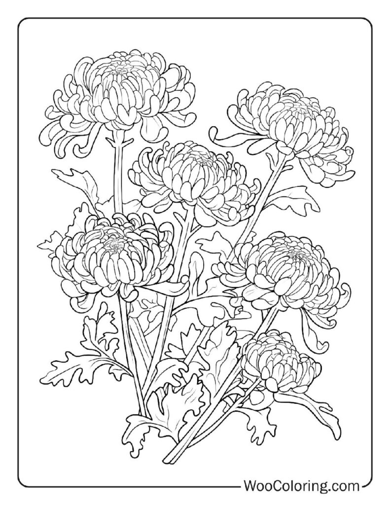 100 Flower coloring pages Free PDF To Print - 55