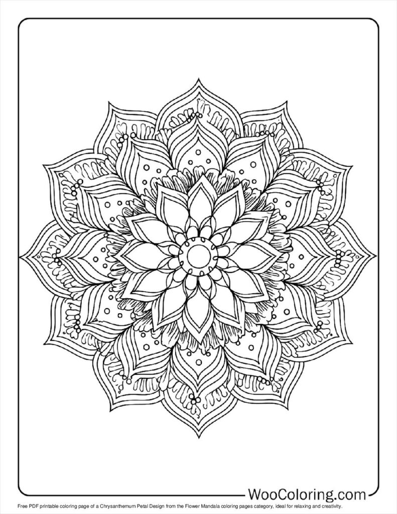 100  Flower Mandala coloring pages  Free PDF To Print  - 76
