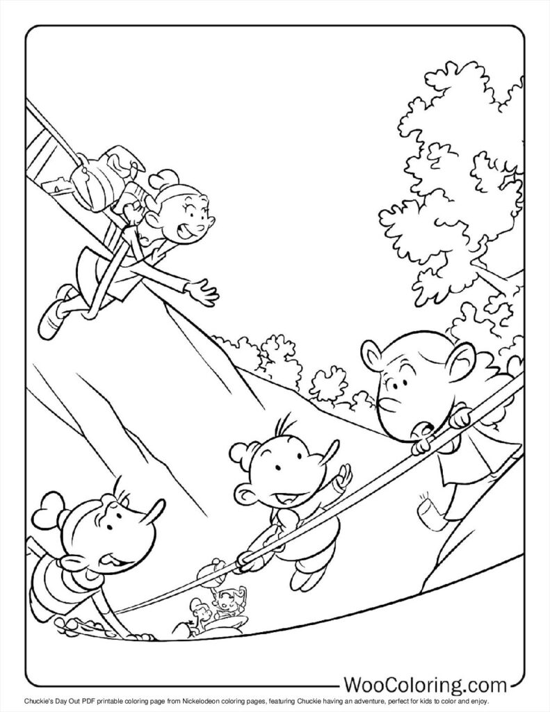 Chuckie's Day Out Coloring Page