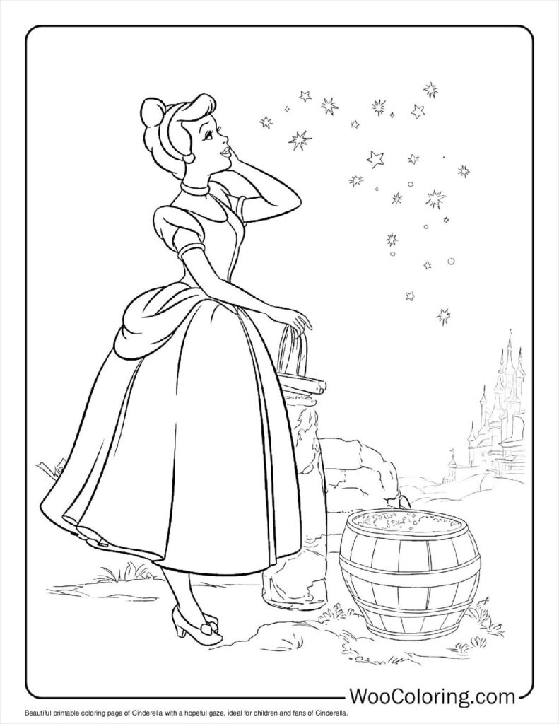 Cinderella's Hopeful Gaze