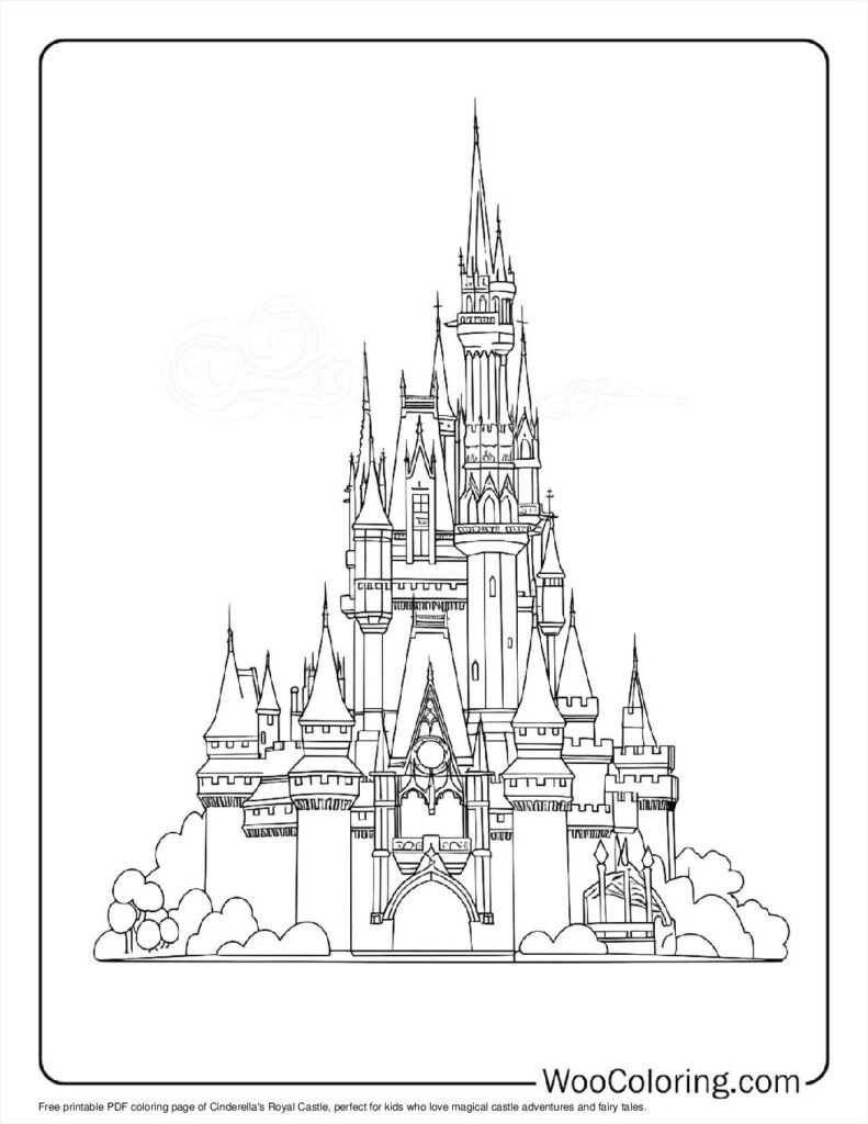 100  Castle coloring pages  Free PDF To Print  - 80