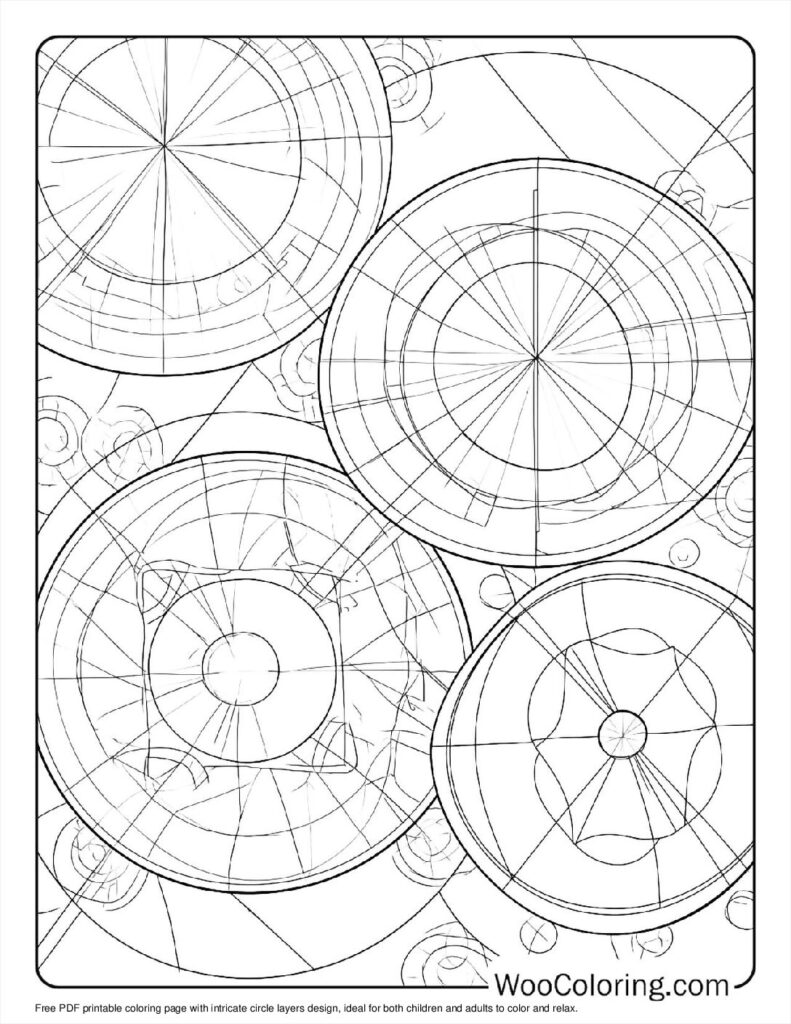 100  Geometric coloring pages  Free PDF To Print  - 9