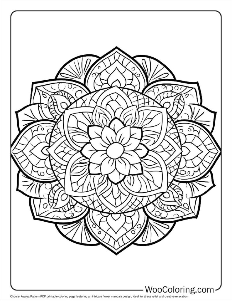 100  Flower Mandala coloring pages  Free PDF To Print  - 13