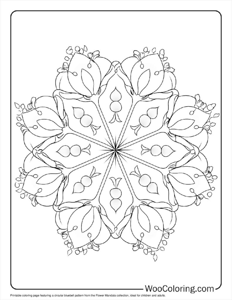 100  Flower Mandala coloring pages  Free PDF To Print  - 43