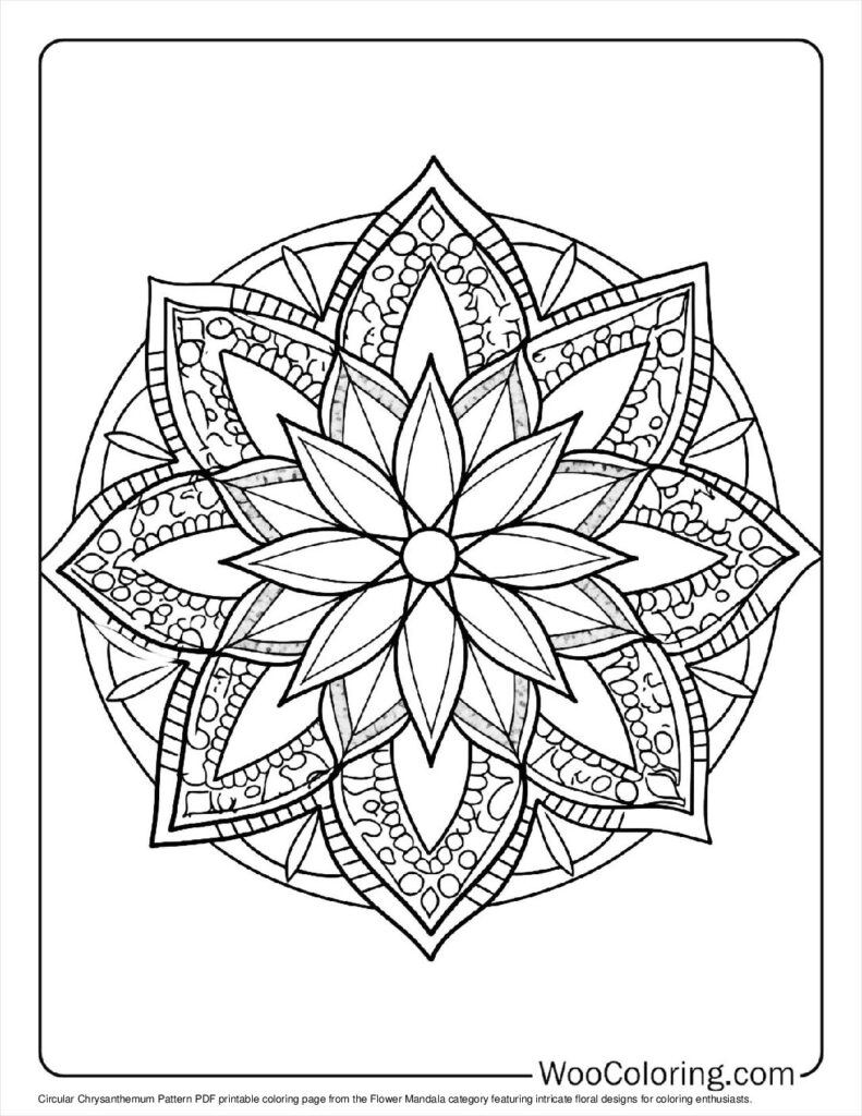 100  Flower Mandala coloring pages  Free PDF To Print  - 27
