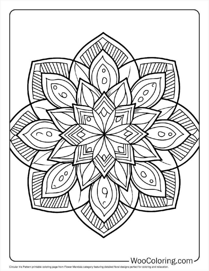 100  Flower Mandala coloring pages  Free PDF To Print  - 41