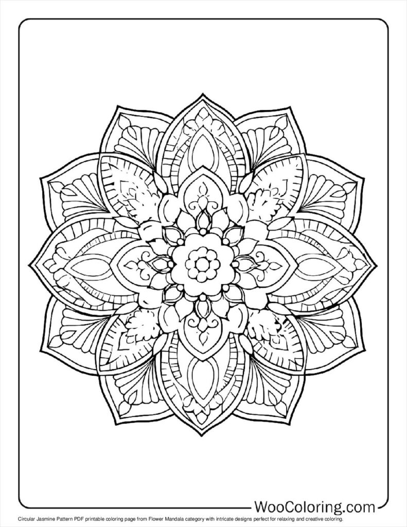 100  Flower Mandala coloring pages  Free PDF To Print  - 16