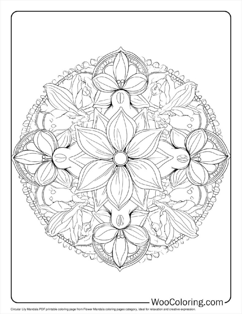 100  Flower Mandala coloring pages  Free PDF To Print  - 13