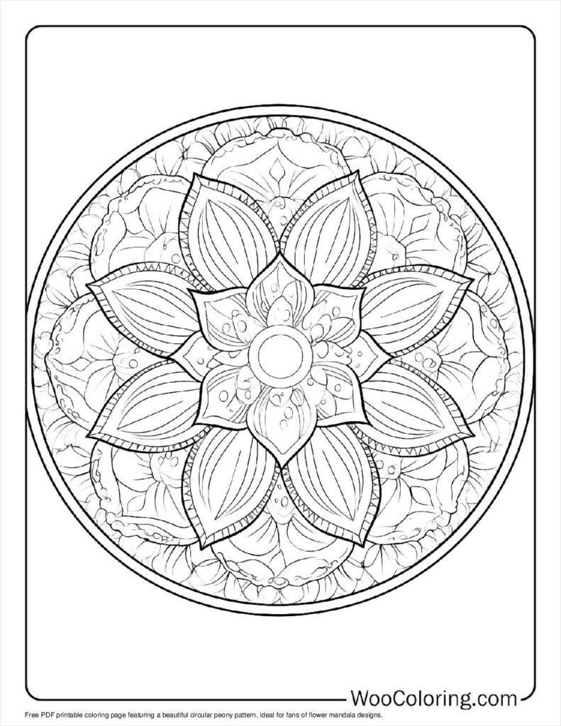 100  Flower Mandala coloring pages  Free PDF To Print  - 94
