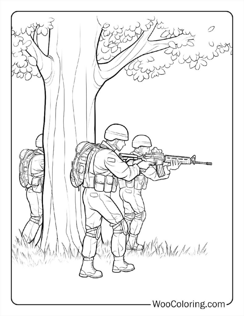 Civilian Massacre Coloring Page