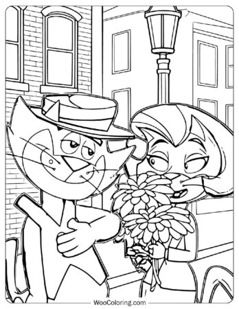 Classic Cartoon Top Cat Coloring Page