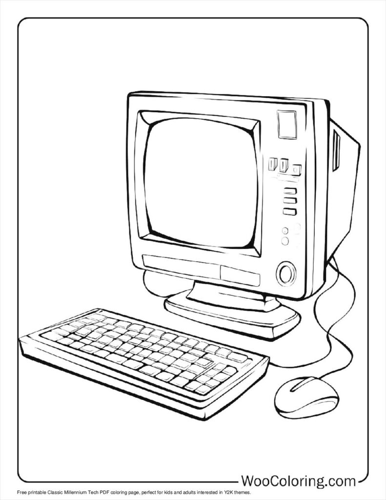 100  Y2K coloring pages  Free PDF To Print  - 25