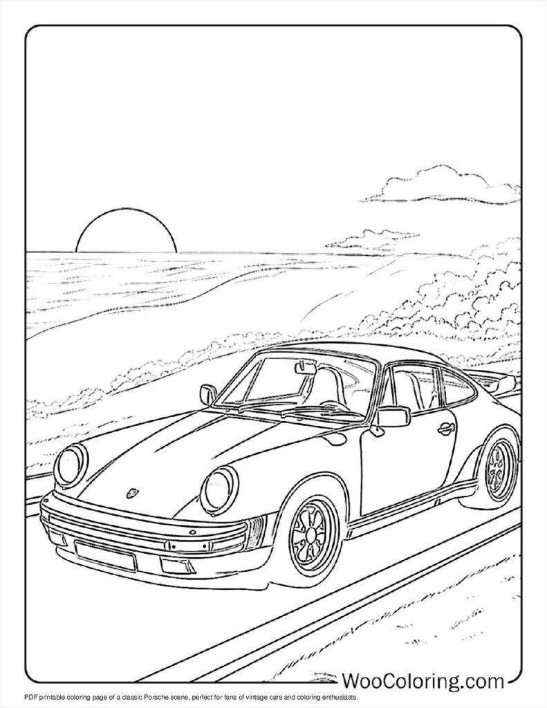 100  Porsche coloring pages  Free PDF To Print  - 30