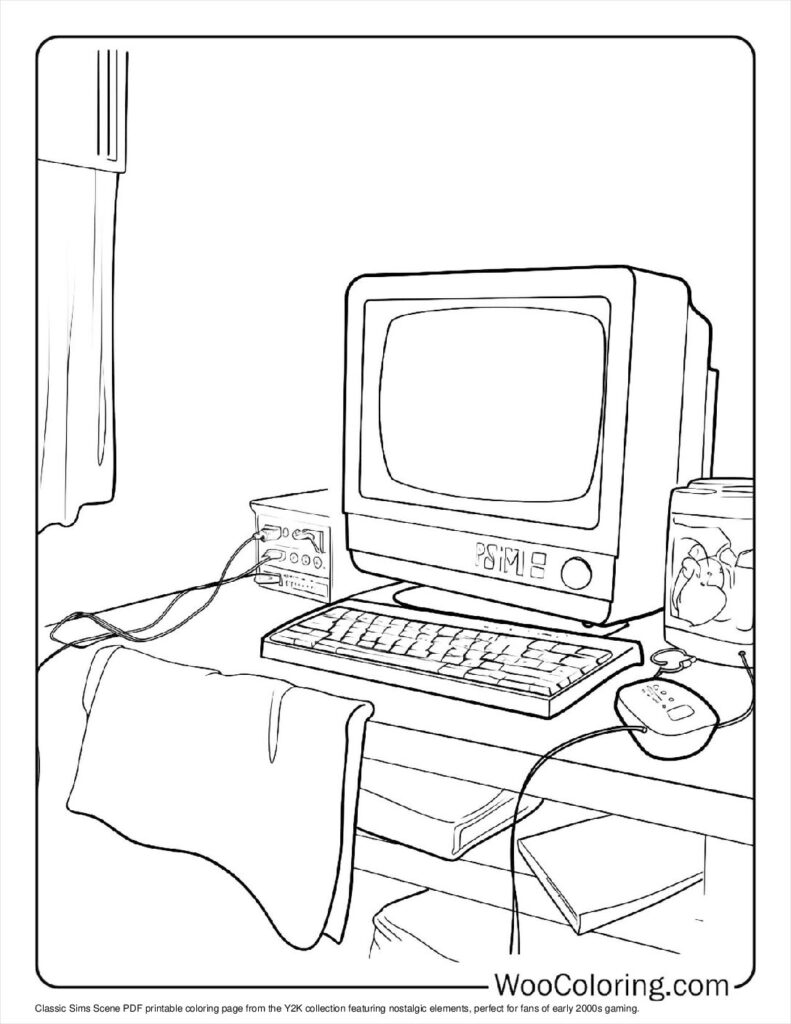 100  Y2K coloring pages  Free PDF To Print  - 52