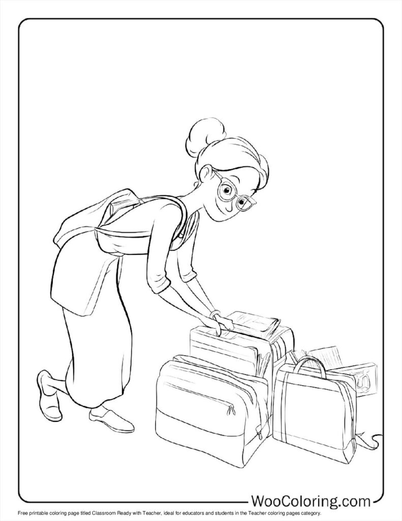 100  Teacher coloring pages  Free PDF To Print  - 89