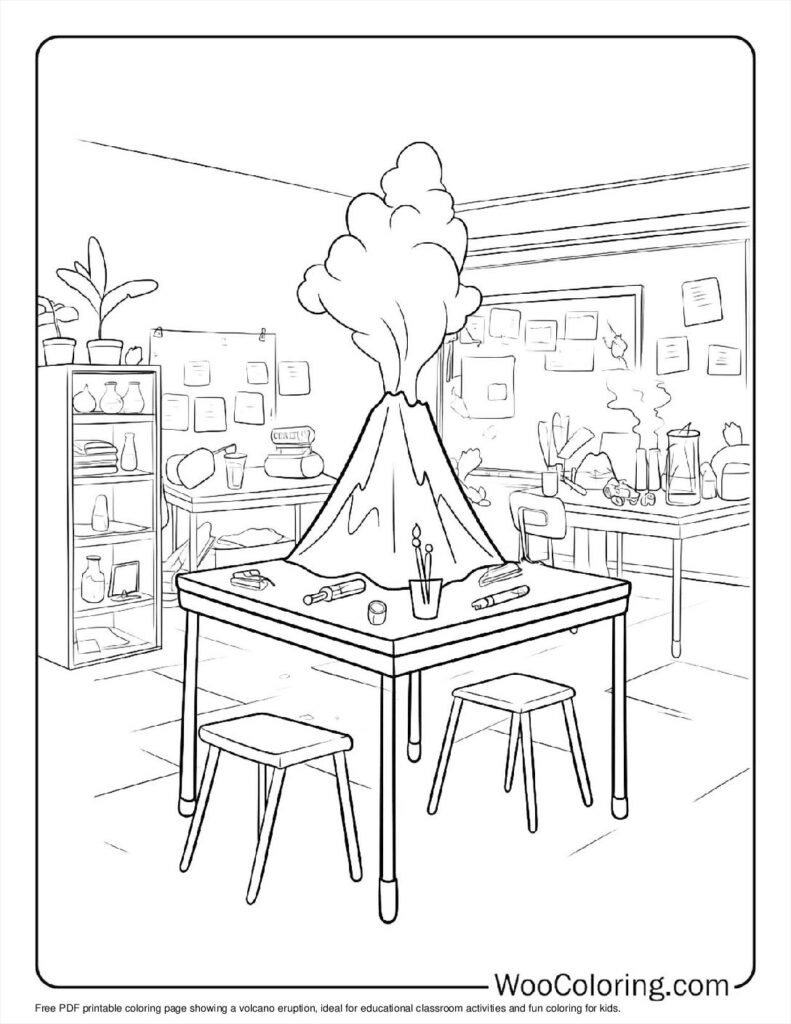 100  Volcano coloring pages  Free PDF To Print  - 74