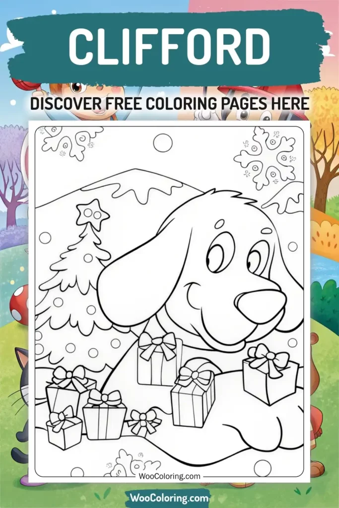 Clifford coloring pages designs from TV Show
